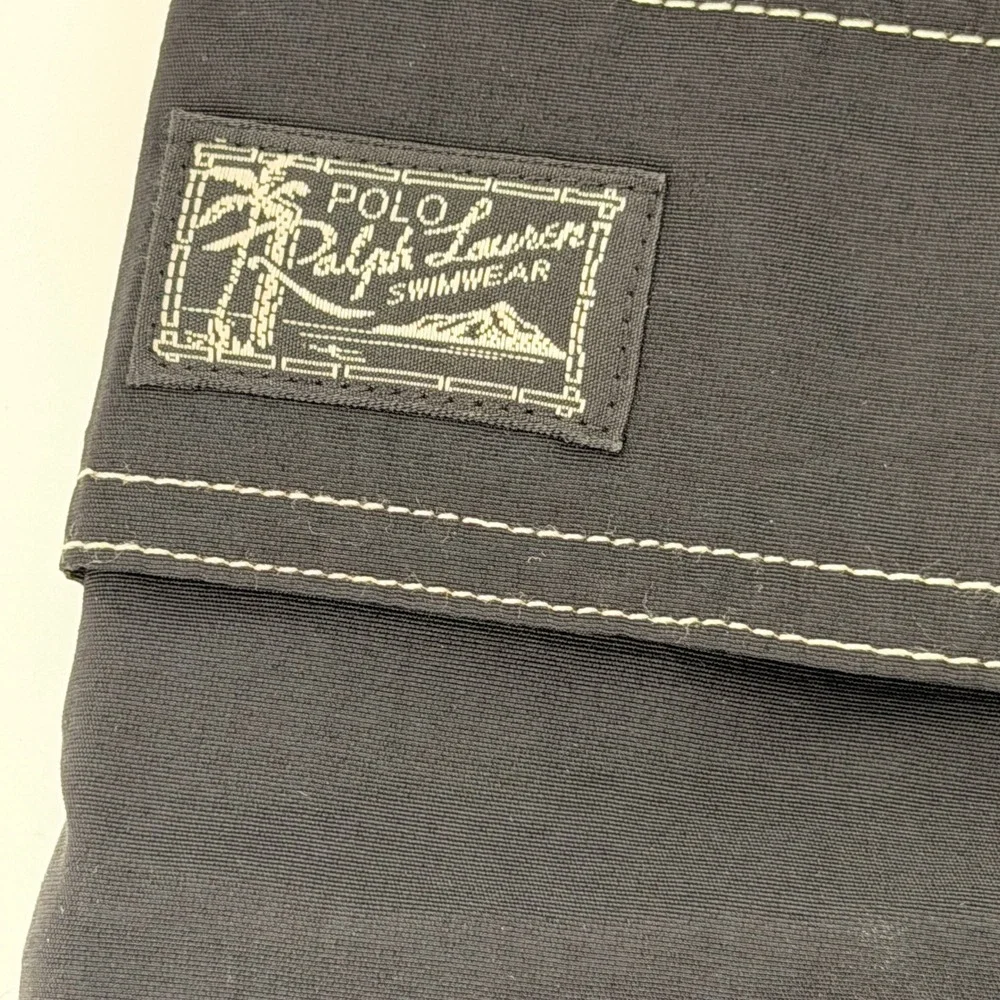 Polo Ralph Lauren Swim Trunks Mens Small Black Classic Cargo Streetwear